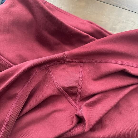 Free People Movement Wine Mesh Lira Leggings Small - Picture 6 of 6